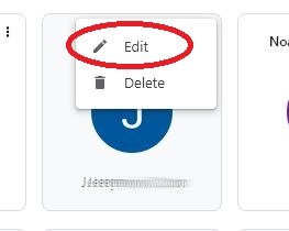 Step 3 - How to Create Chrome Profile - Select Edit