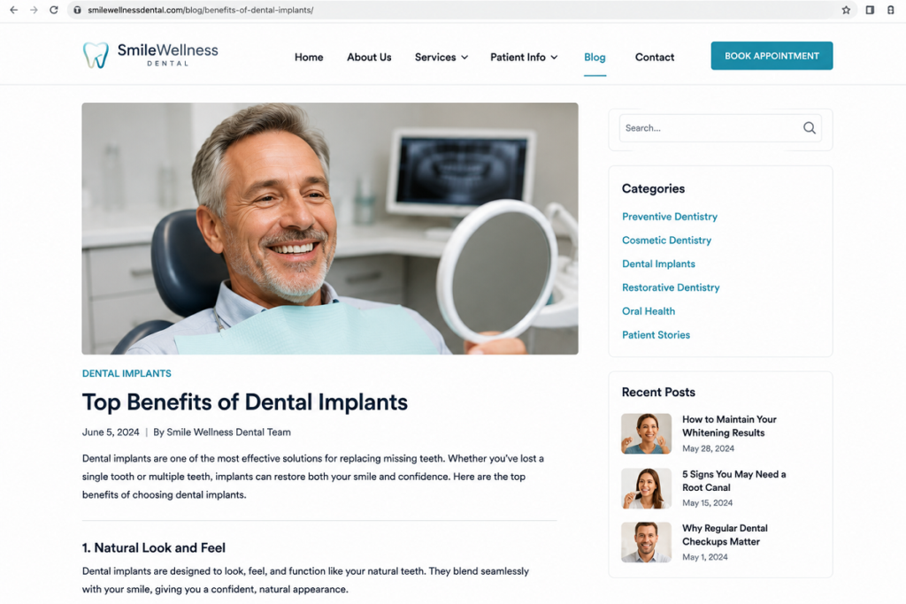 How Dental Websites Gain Authority