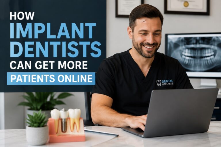 Implant dentist using online marketing strategies to attract more dental implant patients