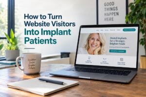 Dental implant website designed to turn online visitors into implant patients.